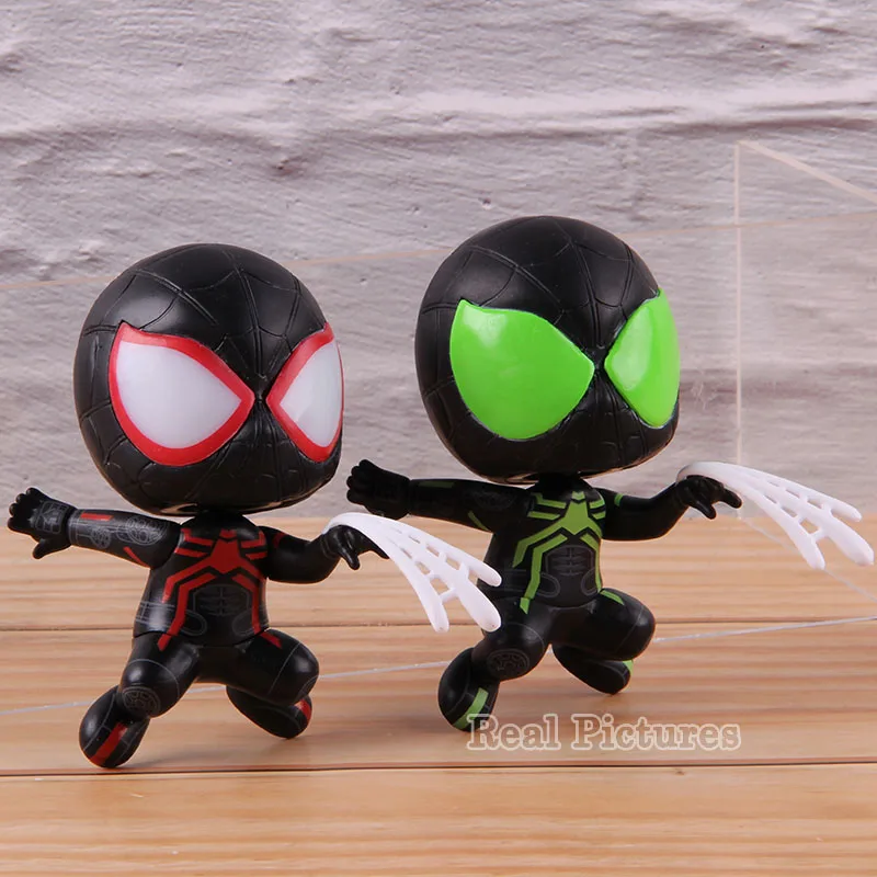 Cosbaby горячие игрушки Человек-паук Miles Morales Стелс "большое время" костюм Bobble Head ПВХ Человек-паук фигурка Коллекционная модель игрушки