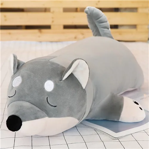 Cartoon Lying Plush Stuffed Dog Big Toys Shiba Inu Dog Doll Lovely Animal Children Birthday Gift Corgi Plush Pillow 40-100cm