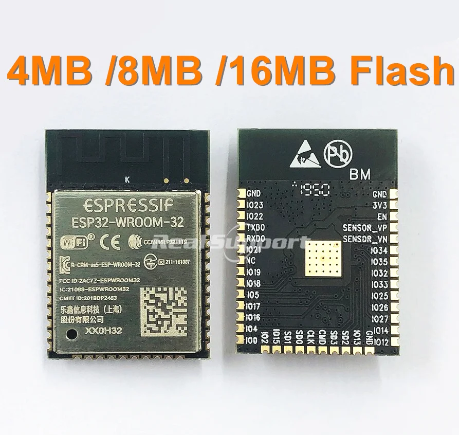 ESP32 WROOM 32 4MB 8MB 16MB флэш память Espressif Original|Запасные части| |