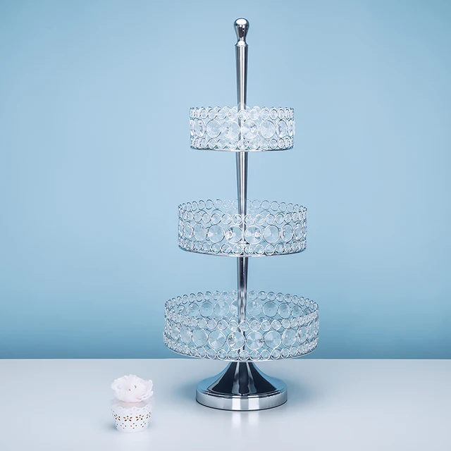 2 & 3 Tiers Modern Cake Állványok Kerek Torta Stand Cupcake A Baba Zuhanyozására, Az Esküvői Születésnapi Party Ünnepségre - Image 5