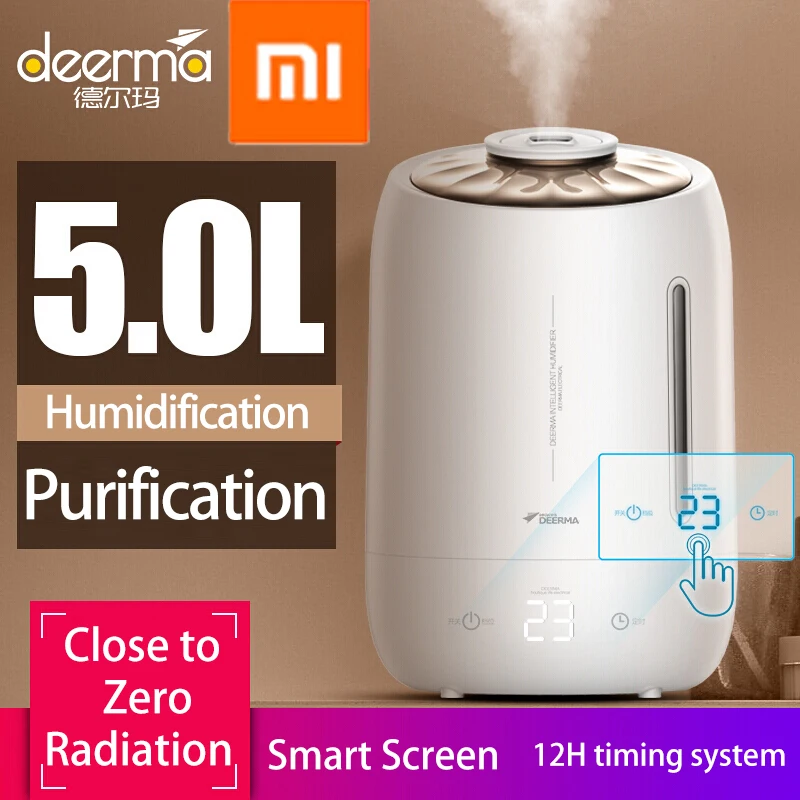  Xiaomi Deerma Humidifiers 5L Large Mute Ultrasound Capacity Sterilization Humidifier Air Aroma Diff