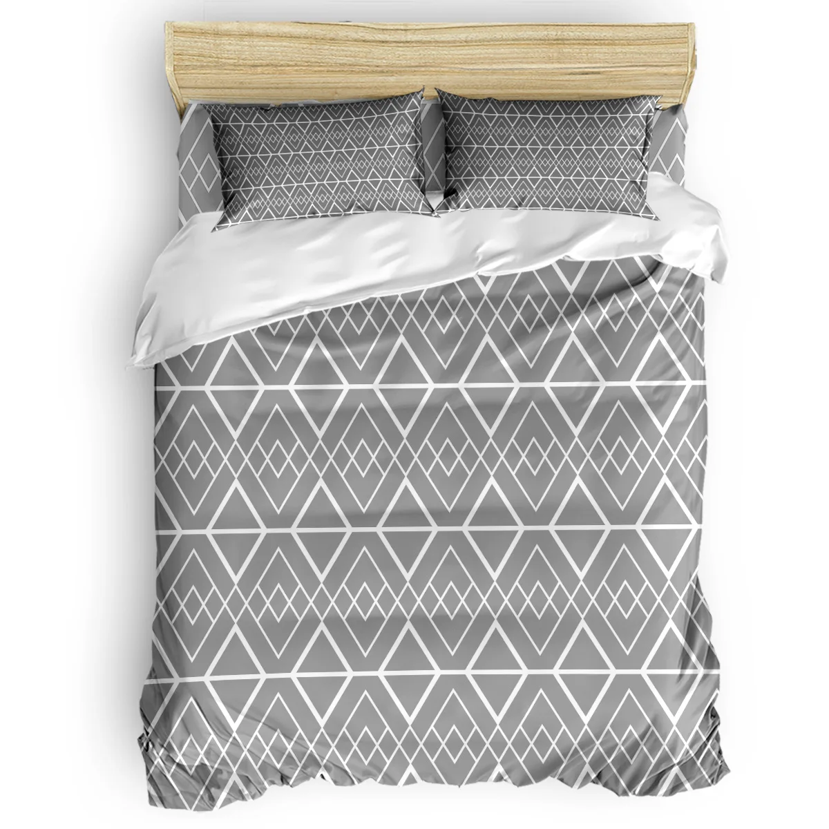 

Modern Geometry Duvet Cover Set Vintage Floral Art Design Collection of 3/4pcs Bedding Set Bed Sheet Pillowcases Cover Set