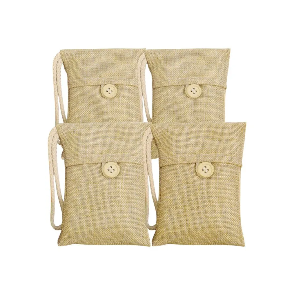 3pcs Natural Bamboo Charcoal Bag Purifying Bag Mold Odor Eliminator Non Activated Carbon