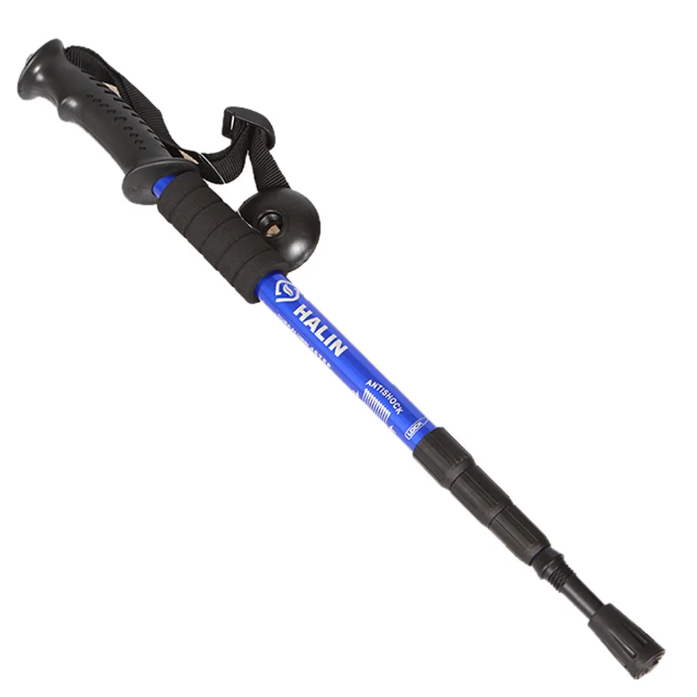 1 шт. алюминиевый Waling Stick с анти-шоковой системой Пешие прогулки трекинговые палки сверхлегкие трекинговые палки 4 цвета