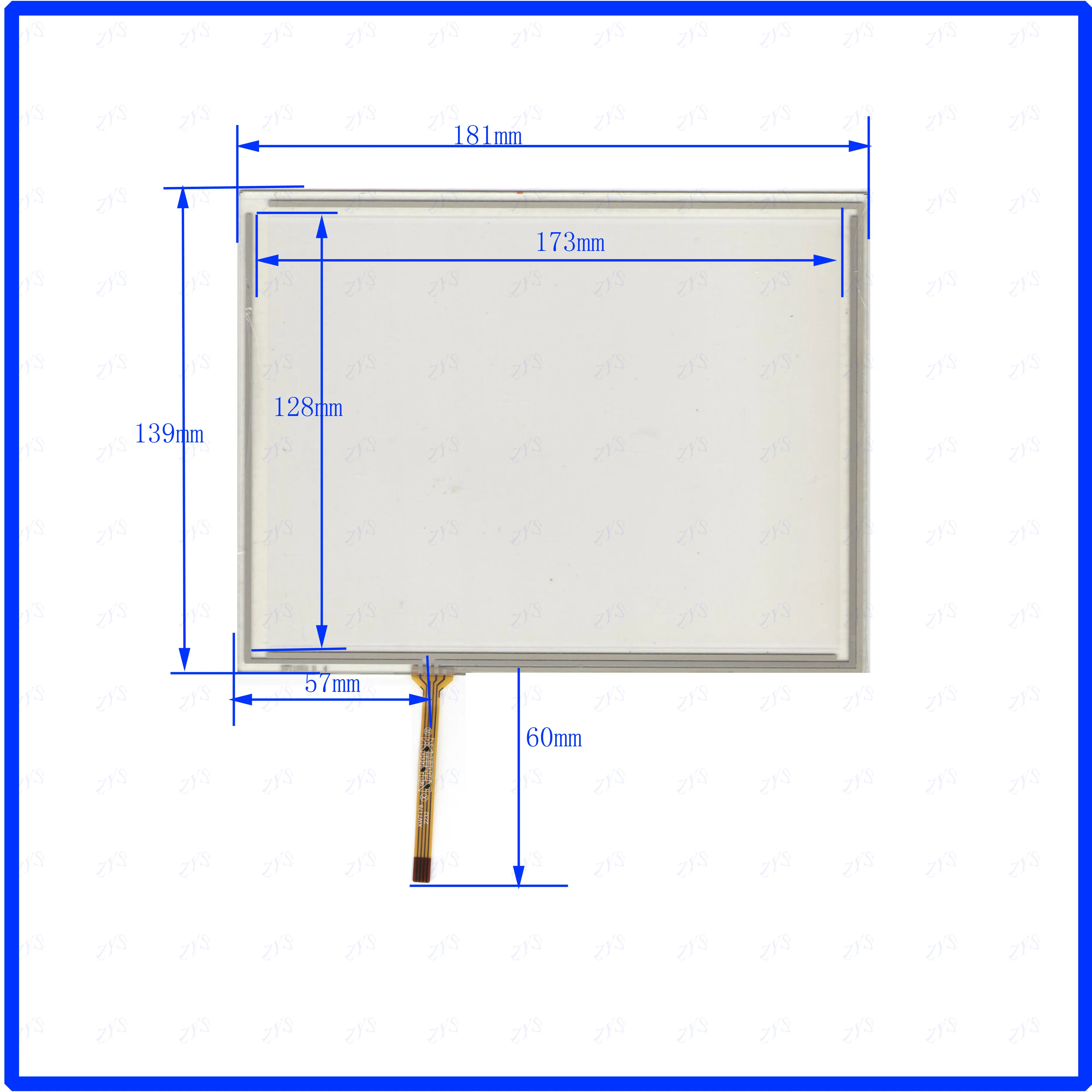 

ZhiYuSun XWT1053 8inch touchscreens 181mm*139mm touchsensor glass 181*139 used cad DVD video