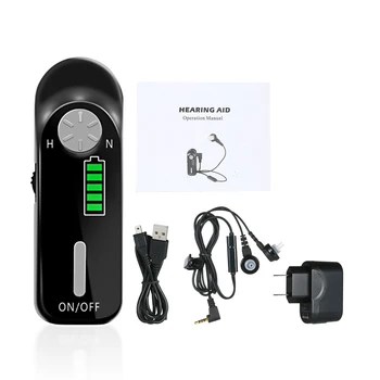 

AXON Sound Amplifier Digital Hearing Aid Hearing Device Noise Reduction with Headphones 8 Earplugs for Elderly Rechargeable