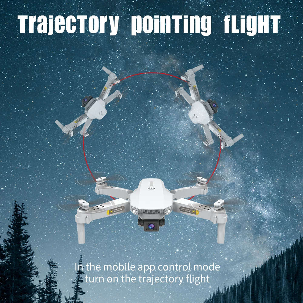 2020 Новый E68 WIFI FPV мини Дрон с широким углом HD 4K 1080P камера режим удержания высоты RC