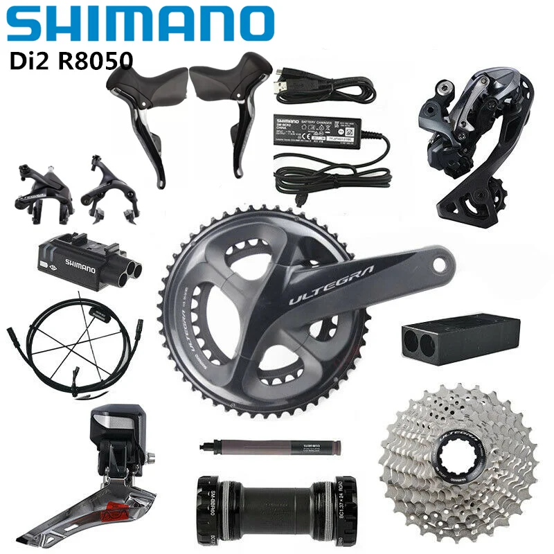 Shimano Di2 Ultegra R8050 50/34T 53/59T 165/170/172.5/175 мм 2*11 скоростной электронный дорожный велосипед