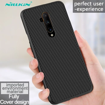 

OnePlus 7T Pro Case Casing Nillkin Synthetic fiber Carbon PP Plastic Back Case for OnePlus 7T Pro Cover