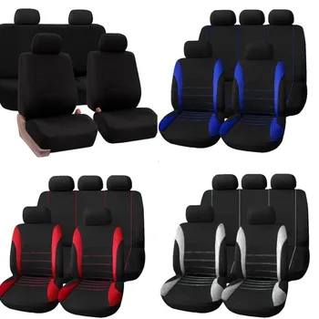 

Universal Breathable Faux Leather Car Seat Cushion Non-Rolling Up Vehicle Car Comfortable Non-Slide Stitching Color Seat Cover