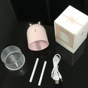 

Desktop Colorful Night Light Xiaomeng Mini Humidifier Powder Rabbit Creative Usb Humidifier Elk Rabbit Desktop Night Light