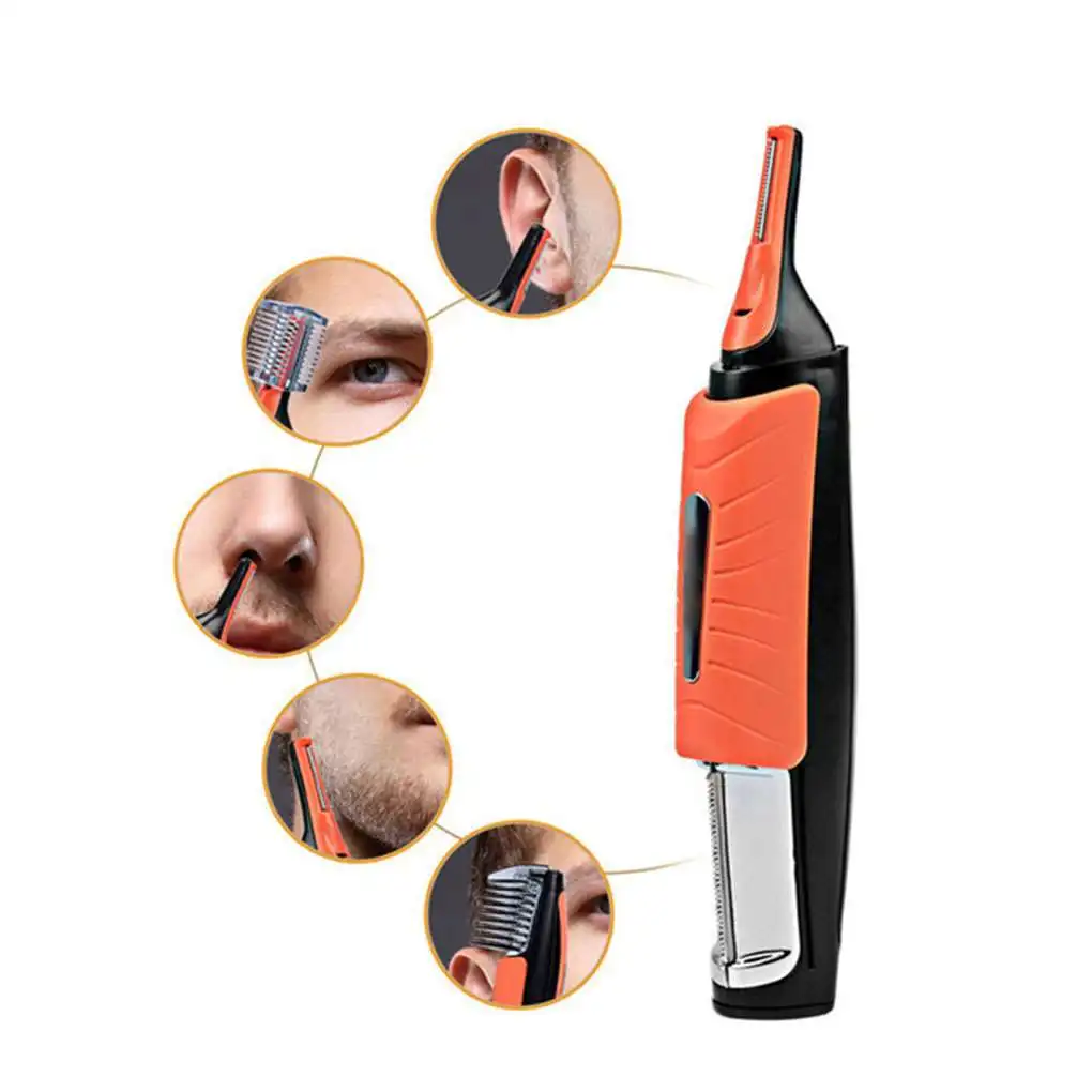 

LED Light Multifunctional Nose Hair Trimmer Men Eyebrow Ear Hair Removal Haircut Machine Personal Face Care Shaver