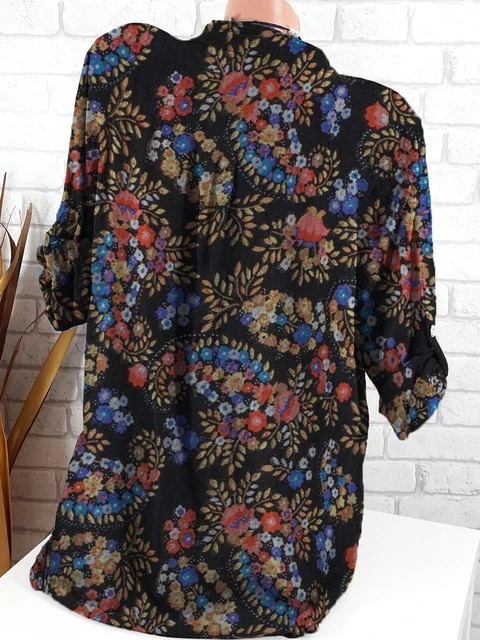 New fashion big size long-sleeved shirt casual blouse temperament loose shirt ladies top