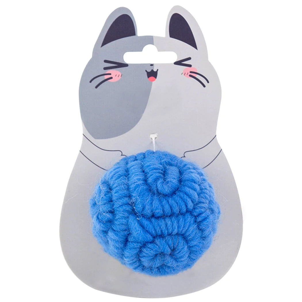 Игрушка для кошек, шар, креативный кошачий шерстяной кот, жевательный шар, кошка, интерактивный шар, игрушка для кошек, товары для животных, товары для кошек, товары для кошек, дропшиппинг - Цвет: 2