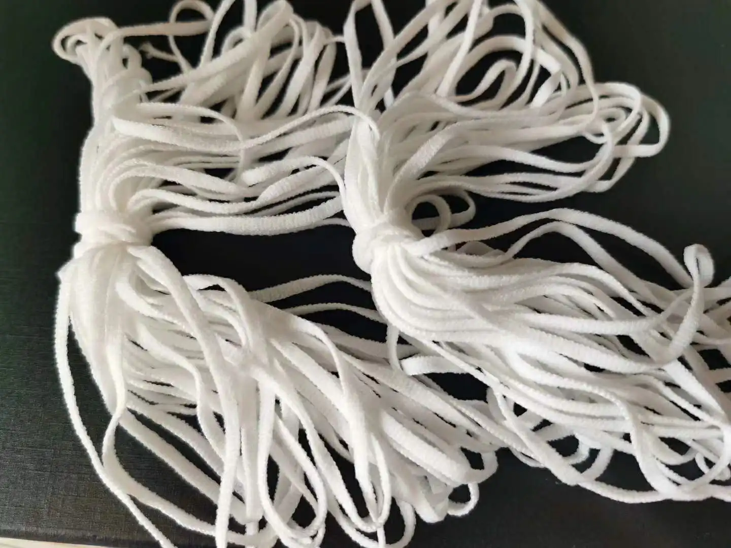 

3mm/4mm 15m/30m/50m/100/500m Round/Flat Elastic Band Rubber Band Elasticity Strap Face Mask Rope for Face Mask