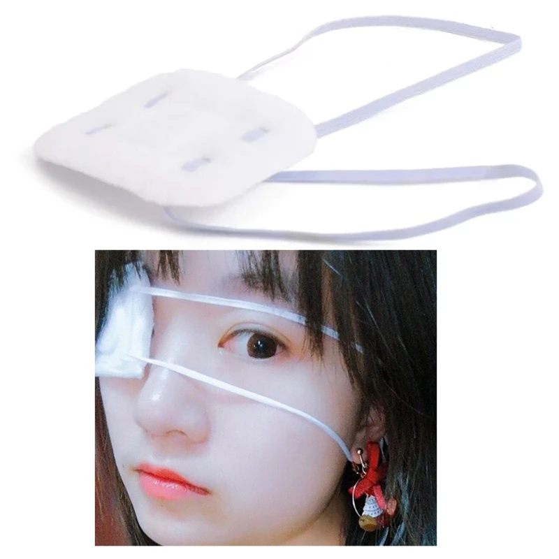 Masque pour les yeux Lolita Anime, Patch oculaire confortable ajustable, accessoires de fête à thème Cosplay d'halloween