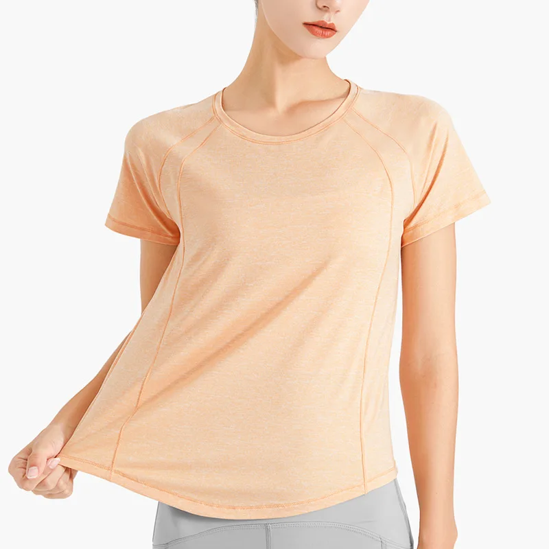 Summer Autumn Women Short Sleeve Sports Shirts Loose Fitness Clothes Running Quick Dry T-shirts Yoga Tops Mesh Breathable Mujer