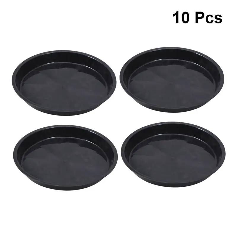 10 Pcs Succulent Planter Tray Plastic Thicken Round Plant Pot Base Dekstop Saucer Flowerpot for Garden Kitchen Balcony - Цена: 