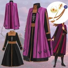 Новые платья Анны для девочек, платье принцессы Эльзы, маскарадный костюм для детей, праздничное платье на день рождения, нарядное платье для детей 4, 5, 6, 8, 9, 10, 12 лет