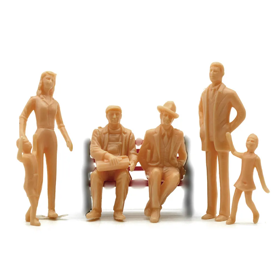 

1/30 Modeling DIY Making Characters Skin Color Miniature Building Layout Model Scale Plastic Landscape Train Diorama