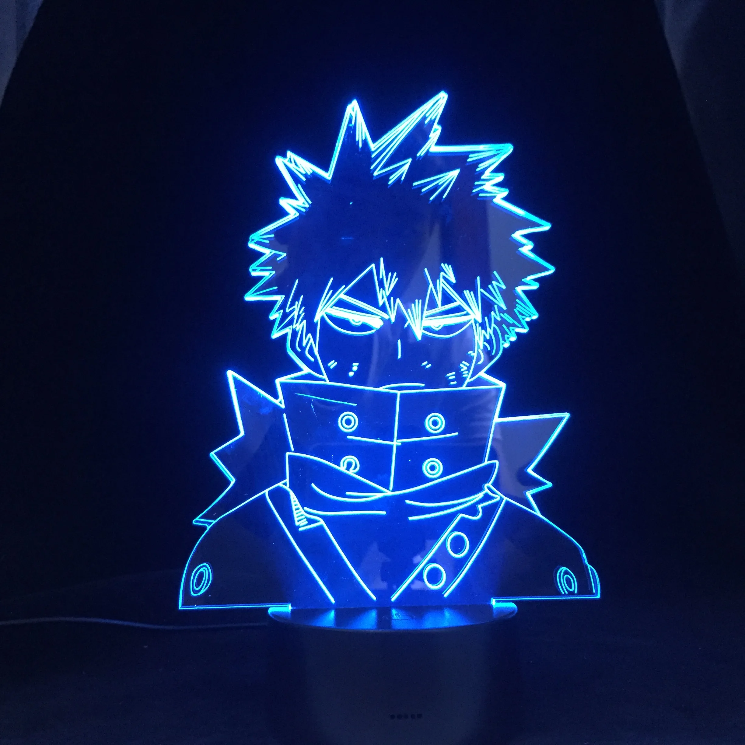 

3d светодиодный ночсветильник аниме My Hero Academia для украшения спальни подарок на день рождения манга 3d Аниме лампа светодиодный ночсветильник для подарка на день рождения