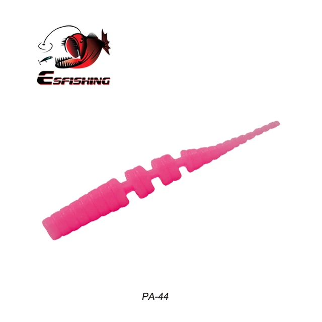 ESFISHING Polaris 42mm Sinking Artificial Silicone Soft Worm Baits Softness Pesca Tackle Winter Ice Fishing Lures Free shipping PA44