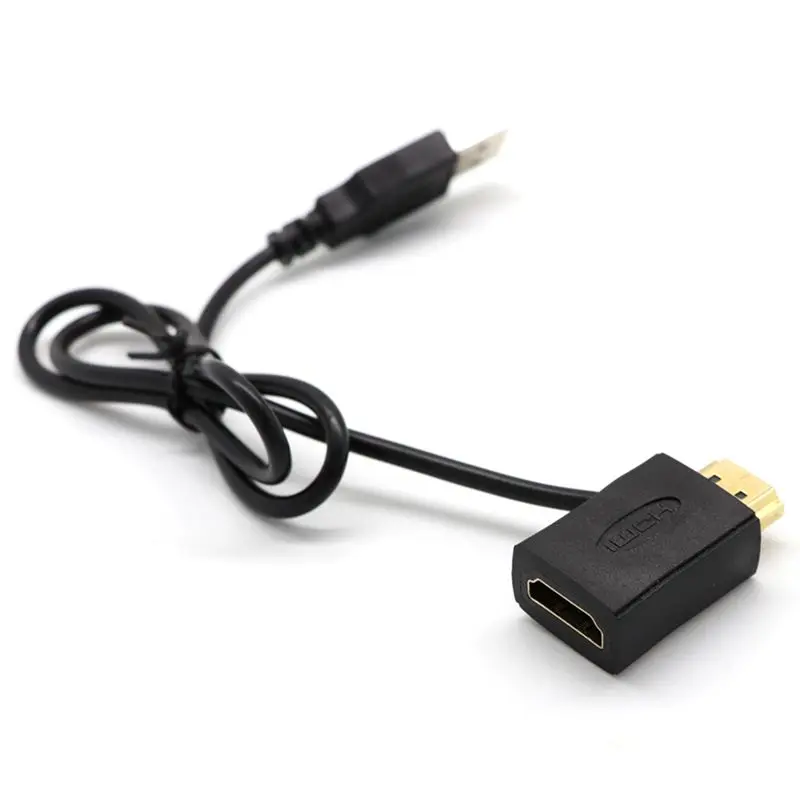 Hdmi папа-мама разъем+ USB 2,0 кабель зарядного устройства разделитель адаптер удлинитель