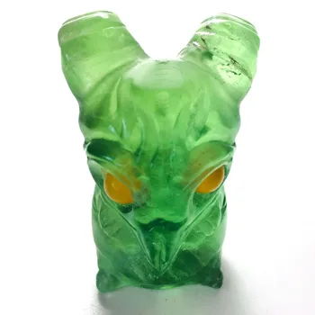 

Natural Fluorite Carved Sheep Figurine Healing Crystal Quartz Stone Gift Green Mineral Gemstone Animal Wicca Decor Women Gift