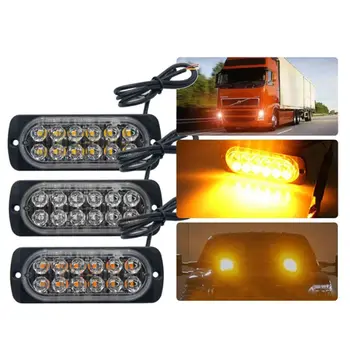 

Ultra-thin Car Lights Assembly 36W LED Police Lights 12 LED Car Truck Emergency Side Strobe Warning Light Car-styling G6KC