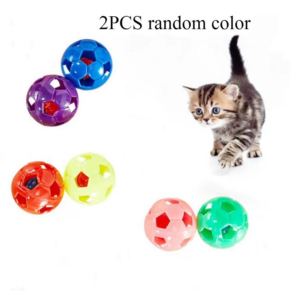 2PC Игрушка для домашних животных, игрушка для кошек, разноцветный шар ручной работы, Интерактивная игрушка для кошек, плюшевая игрушка для кошек, набор игрушек для кошек, интерактивные Мими товары для домашних животных - Цвет: 2PC