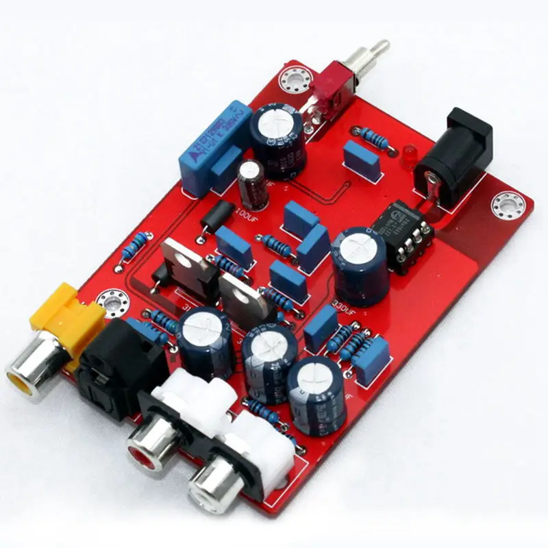 Hot 3C Hifi Tda1543 Cs8412 Dac Audio Decoder Board Op Amp Decoding Decode Circuit Module For Amplifier