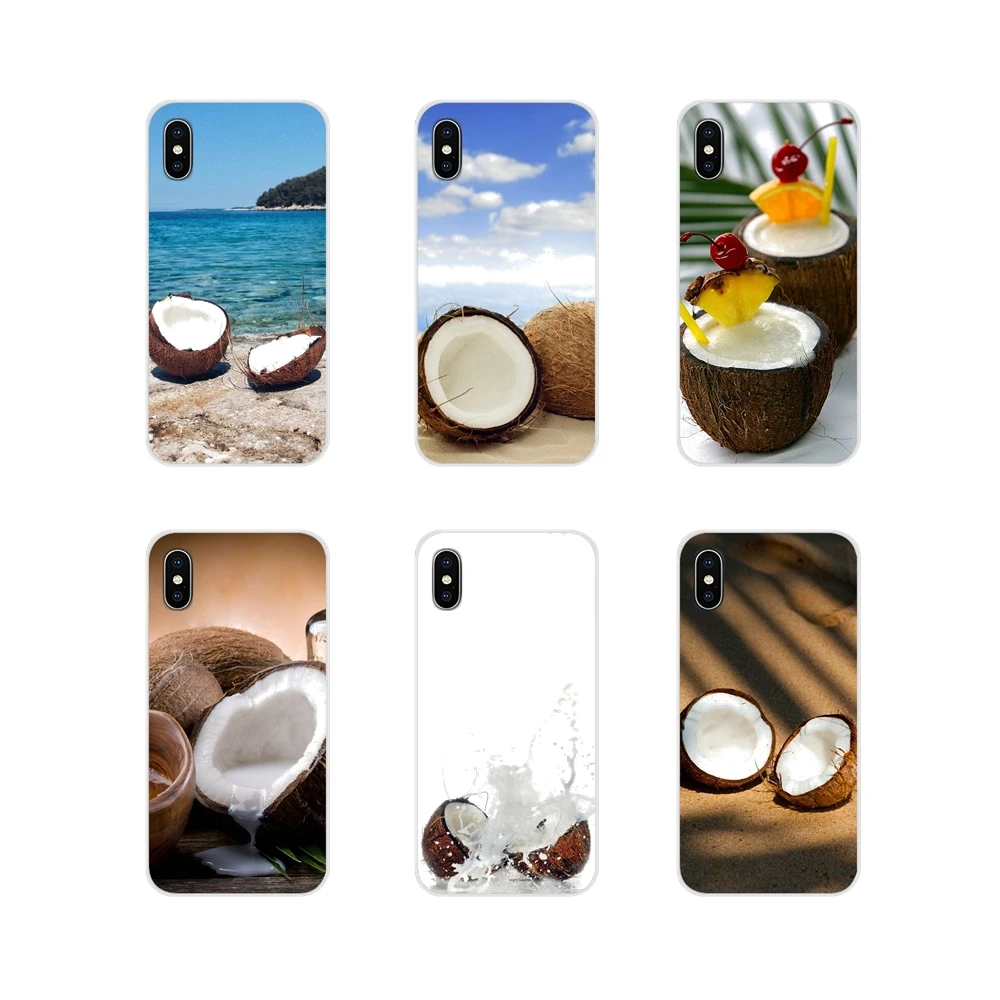 Новый модный прозрачный чехол с принтом фруктов кокоса на пляже для Samsung A10 A30 A40 A50