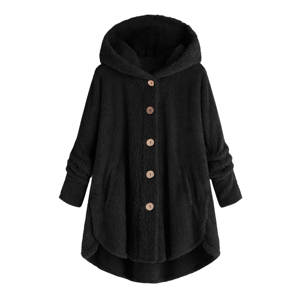 WEPBEL Модные женские пальто осень зима верхняя одежда плюшевые толстовки свободные теплые пальто из искусственного меха с карманом плюс размер S-5XL