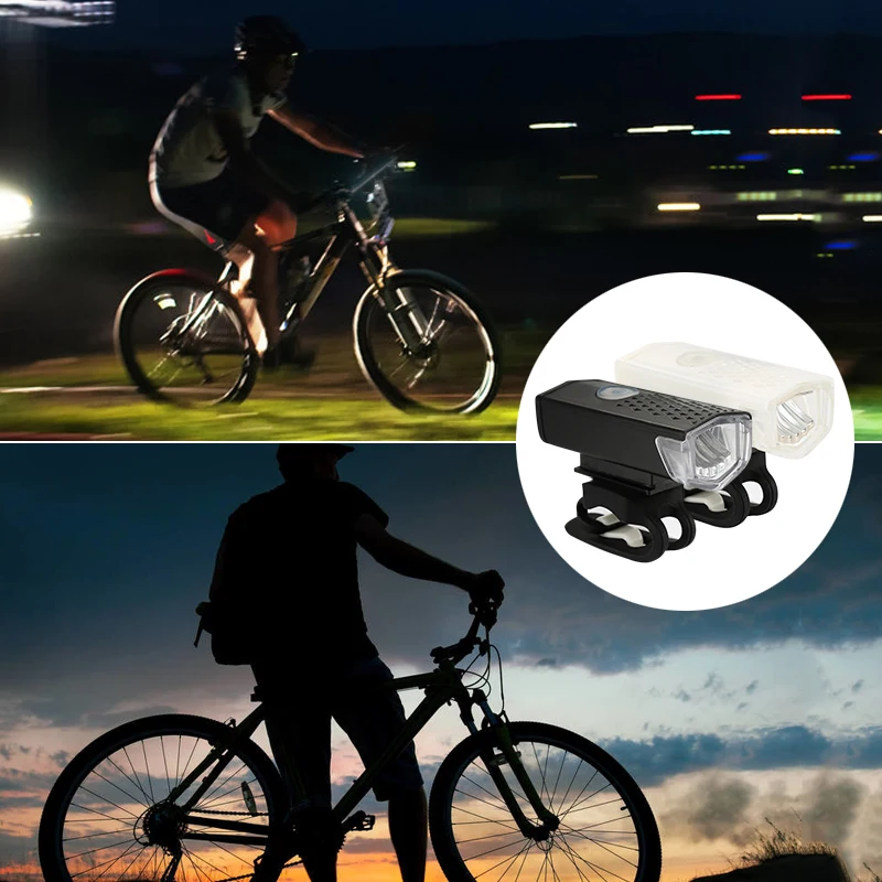 Juego de luces LED recargables por USB para bicicleta de montaña, faro  delantero y trasero de 300 lúmenes, 3 modos, 2 piezas - AliExpress