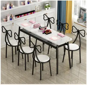 

Manicure table and chair set economic manicure shop small net red simple manicure table manicure chair