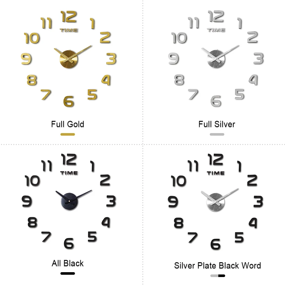 DIY 12v Digital Large Wall Clock Home Decoration Mirror Wall Clock Sticker Vinyl Modern Design Clock on The Wall for Living Room DIY 12v Digital Large Wall Clock Home Decoration Mirror Wall Clock Sticker Vinyl Modern Design Clock on The Wall for Living Room 3