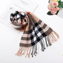 Women's Children's Dual Purpose Shawl Scarf England Style Winter Scarves Cute Girls Imitation Cashmere 2021 DecorateBib 35*190cm