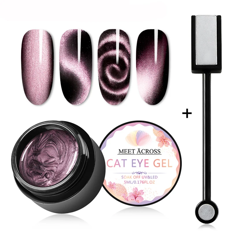 

Magnetic 5D Cat Eye UV Gel Nail Polish Magnet Laser Nail Art Varnish Starry Sky Jade Effect Soak Off UV Gel Nail Art Lacquer