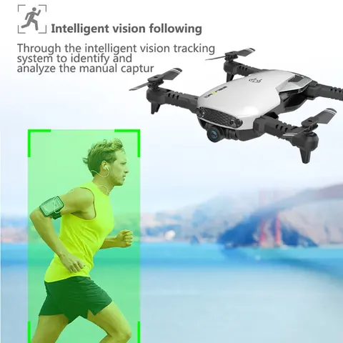hot H2 RC Foldable Drone Headless Mode Drone Four axis Airplane Mini Drone with 30W Camera APP Control Gesture Photo Drone title=