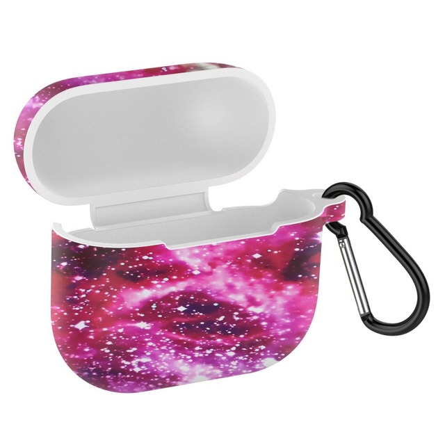 Bluetooth-Compatible Earphone Cover for AirPods 3 Protective Printed Case Shell Protector with Hook Shockproof Silicone