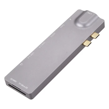 

9-In-1 pair Type-C Extension Dock for Pro To HDMI