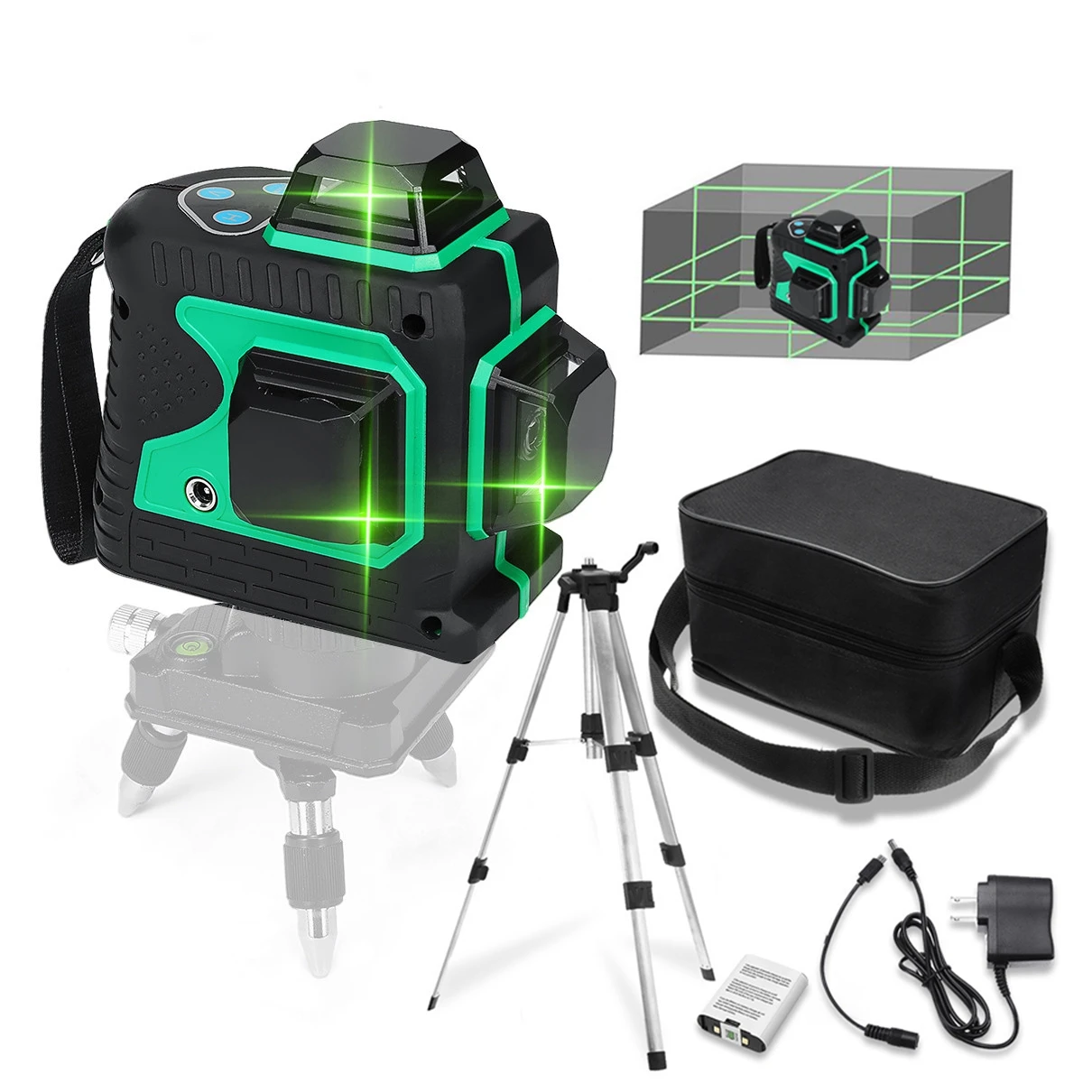 Laser Levels Blue green Beam 12 Lines Self Leveling 360 Laser Levels