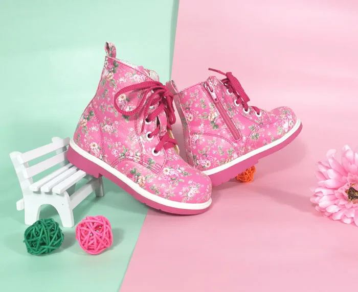 Ortoluckland/зимние ботинки для девочек; ортопедическая обувь для детей; ботинки из искусственной кожи; коллекция года; Корейская теплая Повседневная обувь; новые зимние ботильоны