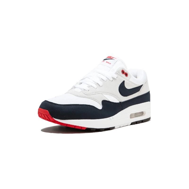 Оригинальные подлинные мужские кроссовки для бега Nike AIR MAX 1 ANNIVERSARY, удобная износостойкая Спортивная Дизайнерская обувь 908375