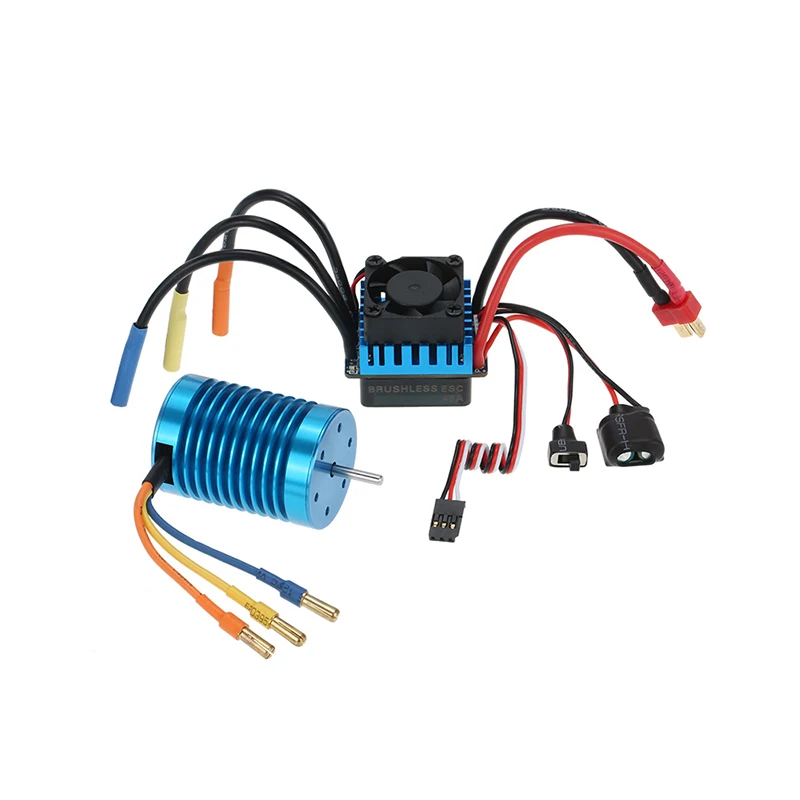 SURPASSHOBBY F540 3000/3300/3930/4370KV бесщеточный водонепроницаемый двигатель + 45A ESC для 1:10 RC