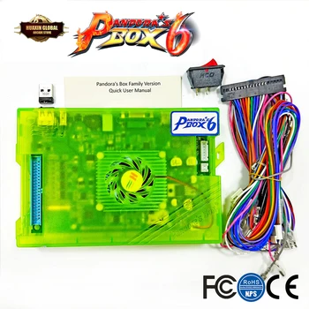 

Pandora Box 6 1300 in 1 PCB For Arcade Game console 16G/32G/64G memory Can add extra 3000 games Support FBA MAME PS1 3D game
