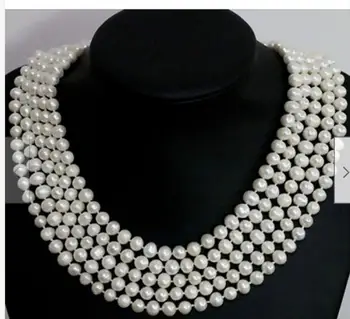 

classic 9-10mm south sea round white pearl necklace 68 inch
