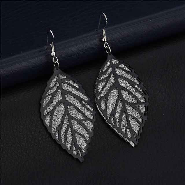 Irregular Long Dangle Earrings For Women Charm Ear Jewelry Gold Color Hanging Pendientes Flower Leaf Earings