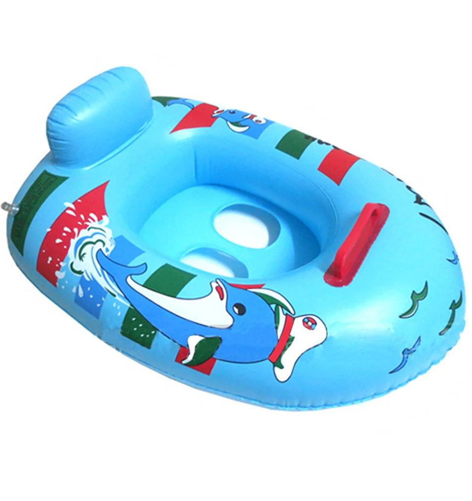 

Baby Inflatable Boat Summer Baby Swimming Pool Accessories Carton Inflatable Rings Children Swimming Circles Child Water Toy