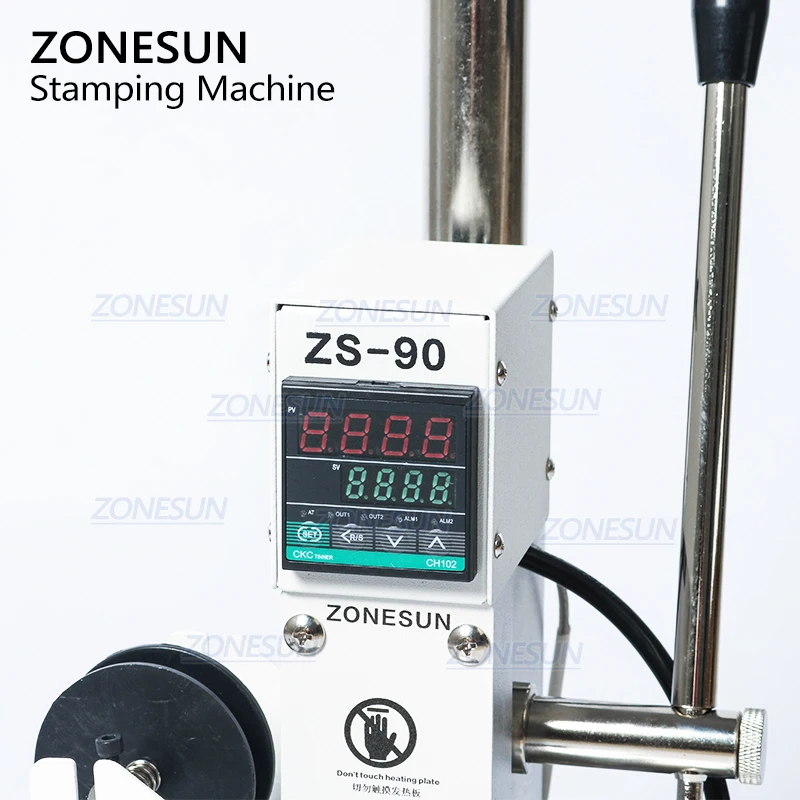 ZONESUN ZS90 новая ручная машина для штамповки кожаной бумаги из ПВХ термопресс